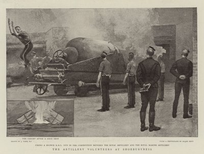 The Artillery Volunteers at Shoeburyness by Joseph Nash